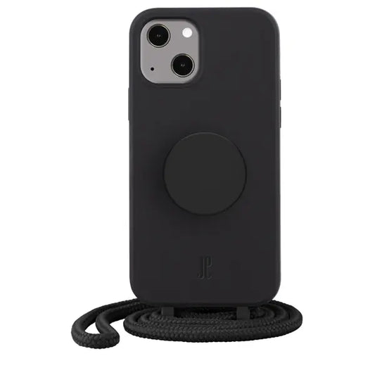 iPhone 14 Plus, Necklace PopSockets Cover schwarz