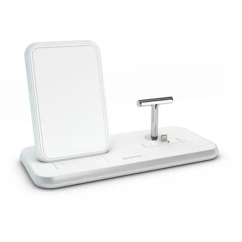 Dual Wireless Charger + Dock weiss