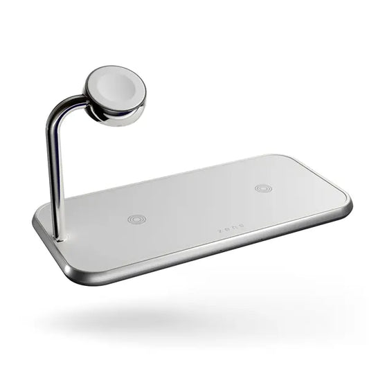 Dual Wireless Charger + Watch weiss