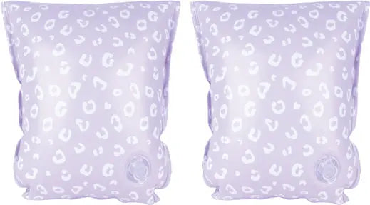 Swim Essentials | Schwimmflügel 2-6 Jahre | Lila Leopard