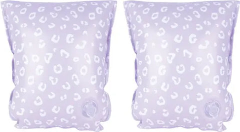 Swim Essentials | Schwimmflügel 2-6 Jahre | Lila Leopard