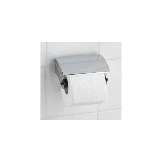 Wenko - Toilet Paper Holder with Lid - Sleek Bathroom Upgrade! 🛁✨