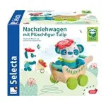 Nachziehwagen mit Plüschfigur Tulip 21cm