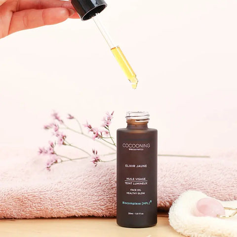 Cocooning Biocosmetics - Gult Elixir - Öka Din Huds Lyster ✨💛