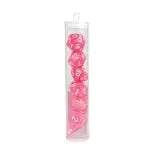 Würfelset RPG Moonstone pink