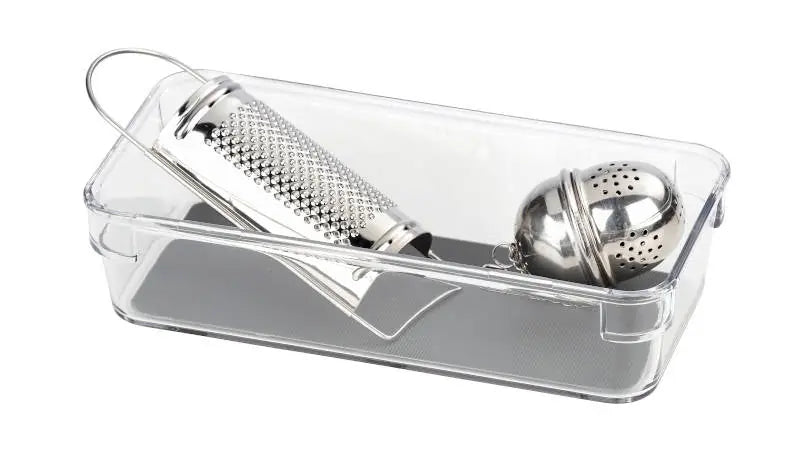 Schubladeneinsatz transparent/grau