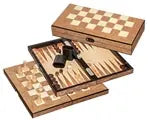 Schach-Backgammon-Dame-Set - Feld 40 mm