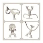 Oogi Jr. Elastisch Spielfigur beige (MQ6)