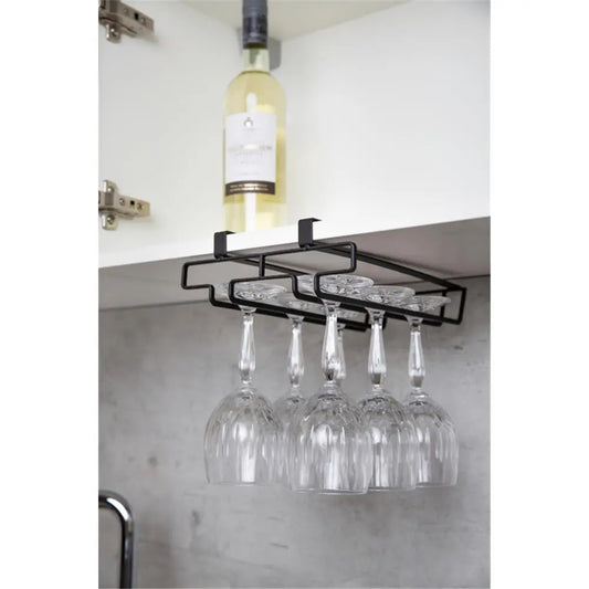 Wenko - Glass Holder Black - Elegant Storage Solution 🖤✨