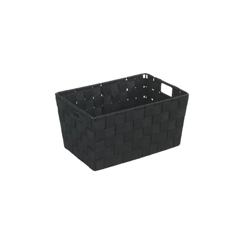 Wenko - Adria S Black Basket - Chic Bathroom Storage! 🛁🖤