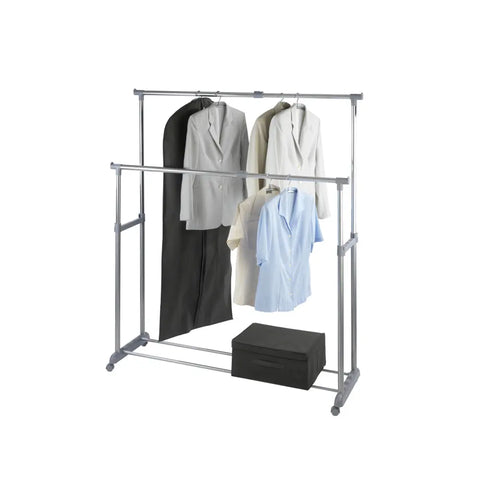 Wenko - Twin Bars Clothes Rack - Stylish Storage Solution! 👗🧥✨