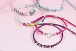 Regenbogen Glitzer Armbänder