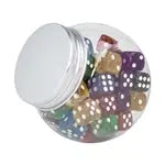 Würfel-Dose 16mm Glitter (MQ60)