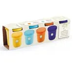 Knete (4 Farben ass) Natur