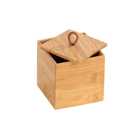 Wenko - Bamboo Storage Box with Lid - Eco-Friendly Elegance 🌿🧴