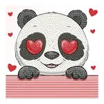 Diamond Painting Panda Liebe