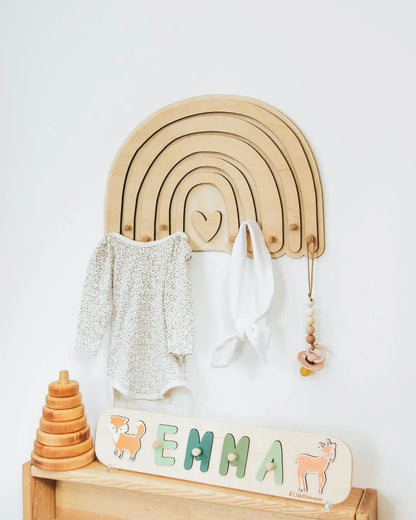 hanger on wall 