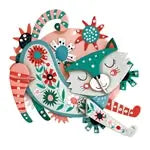 3D Dekoration Katze
