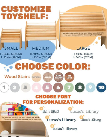 wooden shelf for book