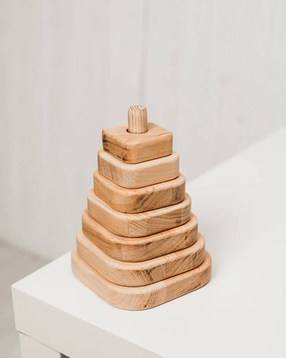 children triangle stacking 