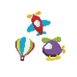 Diamond Painting Sticker Flugzeuge