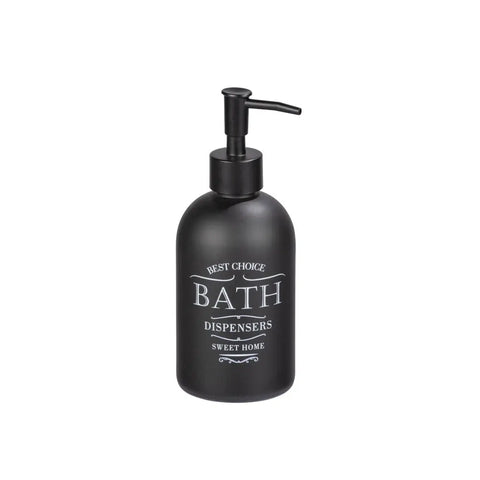 Wenko - Soap Dispenser Sweet Home Black - Elegant Décor for Your Bathroom 🛁✨
