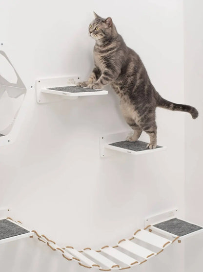 cat steps wall mounted