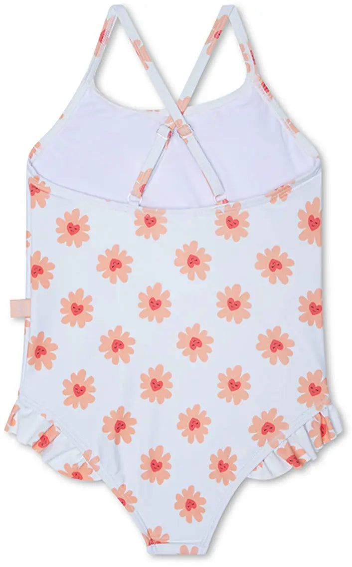 Swim Essentials | Badeanzug Mädchen 98/104 | Flower Hearts
