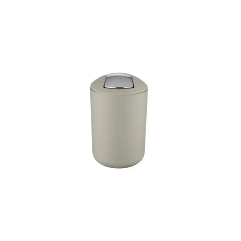 Wenko - Swing Lid Bucket Brazil L, Taupe - Stylish & Functional Storage Solution 🗑️✨
