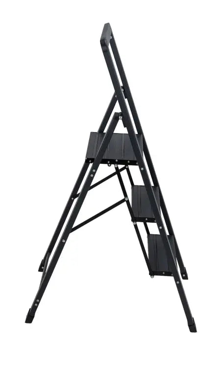 Alu-Smart Klapptrittleiter 3-stufig schwarz