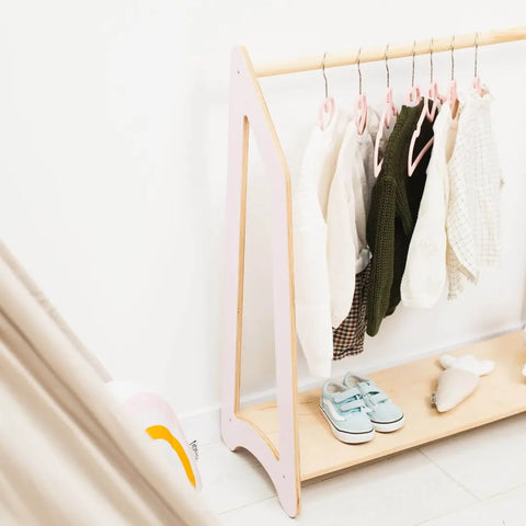 baby wooden clothes rail
