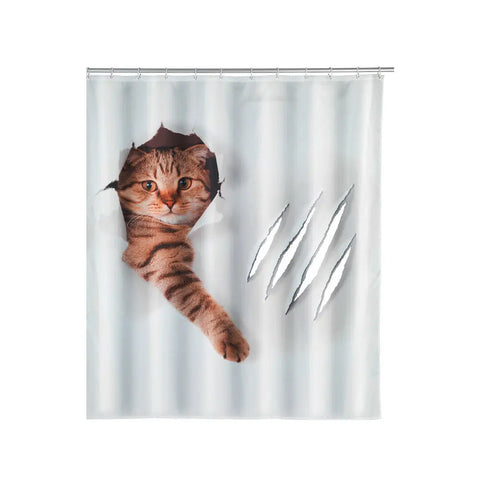 Wenko - Stylish Ocean Waves Shower Curtain - Refresh Your Bathroom Vibe 🌊🛁💙