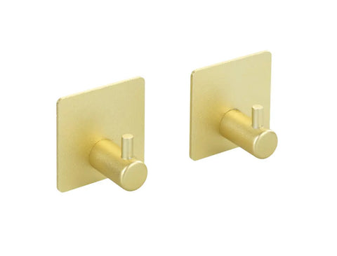 Wandhaken Aluminium Ureo gold 2er