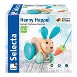 Nachzieh-Hase Henny Hoppel 13cm