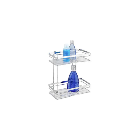 Wenko - Stainless Steel Wall Shelf 2 Tiers - Sleek & Stylish Storage Solution! ✨🛠️