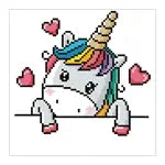 Diamond Painting Einhornbaby