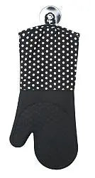 Topfhandschuhe 2er schwarz aus Silikon und Baumwolle