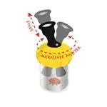 Display Becherlupe 360 Grad mit Pinzette 120mm 3x4ass