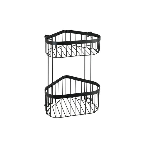 Wenko - Shelf 2 Levels Classic Plus Black - Stylish Storage Solution for Every Room 🖤📚✨