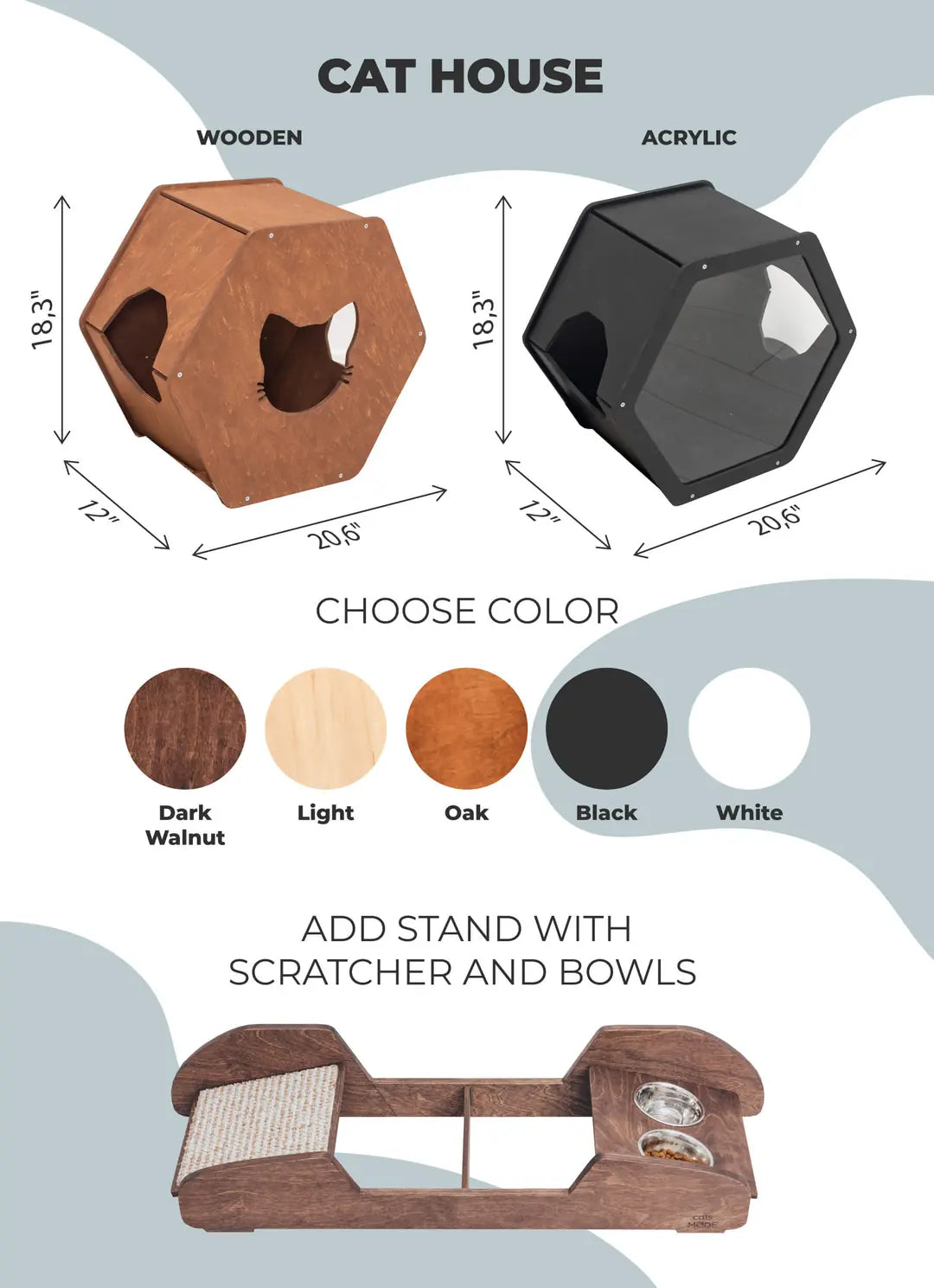 hexagon cat house
