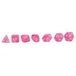 Würfelset RPG Moonstone pink