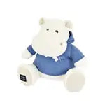 Hippo, weiss mit Sweatshirt 45cm