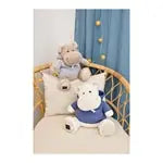 Hippo, weiss mit Sweatshirt 45cm