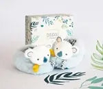 Yoca Koala Füsslinge mit Rassel 0-6M