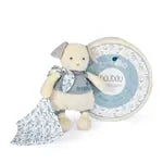 Bio Hund mit Schmusetuch, blau 22cm