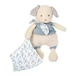 Bio Hund mit Schmusetuch, blau 22cm
