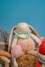 Schlenkerhase mit Schmusetuch, 28cm