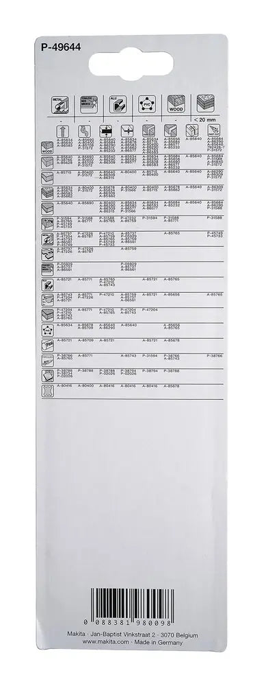 
          5 Extra-länge Stichsägeblätter
          P-49644
        