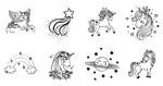 Baby Stempel Bambino Einhörner ECO