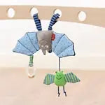 Anhänger Fledermaus blau Kinderbunt 23cm